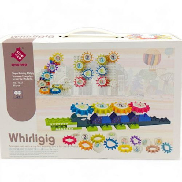 Конструктор пластиковий з шестернями "Whirligig", 68 деталей -
                                                        Фото 1