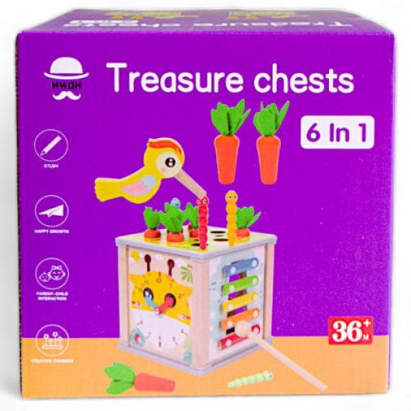 Куб логический "Treasure chests" (15,5 см.) -
                                                        Фото 1