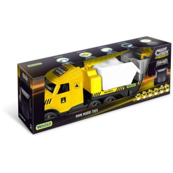 Машинка-гігант "Magic Truck Technic" з будівельними контейнерами 79 см -
                                                        Фото 1