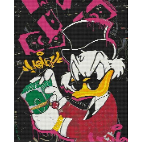 Алмазная мозаика "Скрудж Макдак. Мультфильм Утиные истории" 40х50 см -
                                                        Фото 1