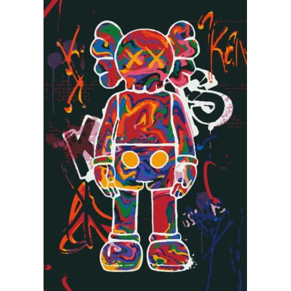 Картина по номерах "Kaws", 28х40 см -
                                                        Фото 1