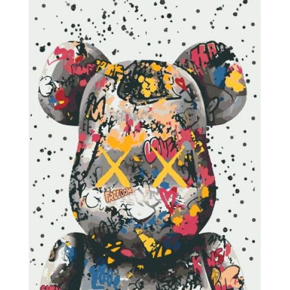Картина по номерам "Bearbrick" 40х50 см -
                                                        Фото 1