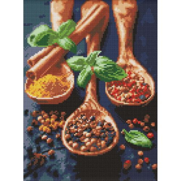 Алмазна мозаїка "Витончені спеції" 30х40 см -
                                                        Фото 1