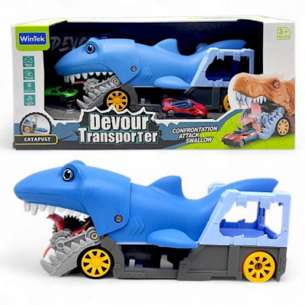 Трейлер із машинками "Devour Transporter: Акула" -
                                                        Фото 1
