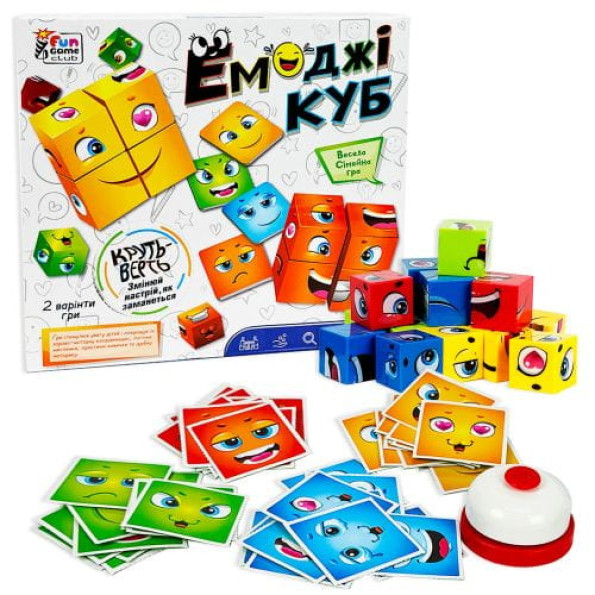 Настільна гра "Емоджі куб" 68831 "4FUN Game Club" -
                                                        Фото 1