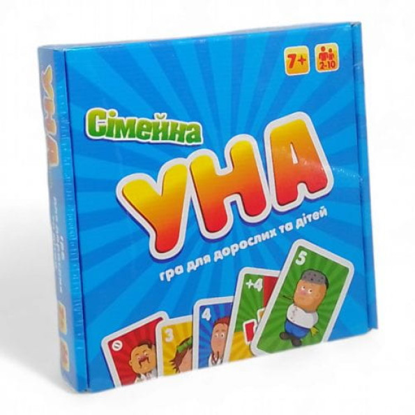 Настольная игра "УНА Семейная" 2 в 1 для детей и взрослых -
                                                        Фото 1