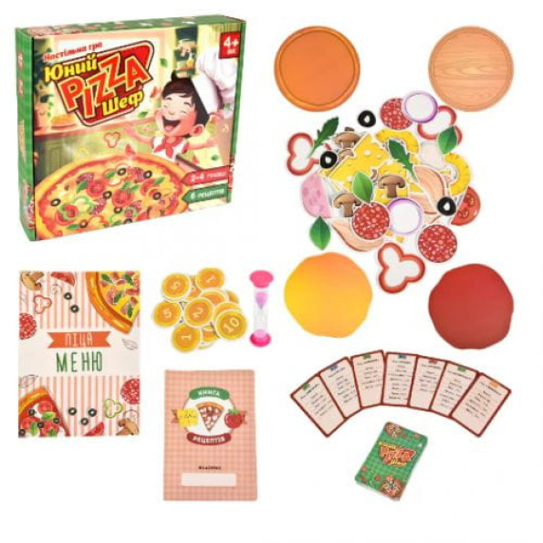Настольная игра "Юный Pizza Шеф", украинский язык -
                                                        Фото 1