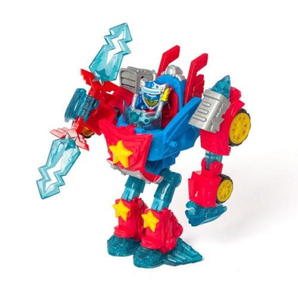 Ігровий набір SUPERTHINGS - СУПЕРБОТ ТРАНСФОРМЕР СИЛА (робот-траснформер, фігурка, аксесуар) -
                                                        Фото 1