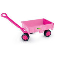 Пластиковая тележка, розовая