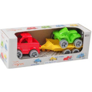 Набір машинок пикап, квадроцикл и прицеп