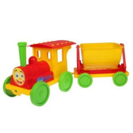 Потяг-конструктор 1 прицеп 013115 червоний