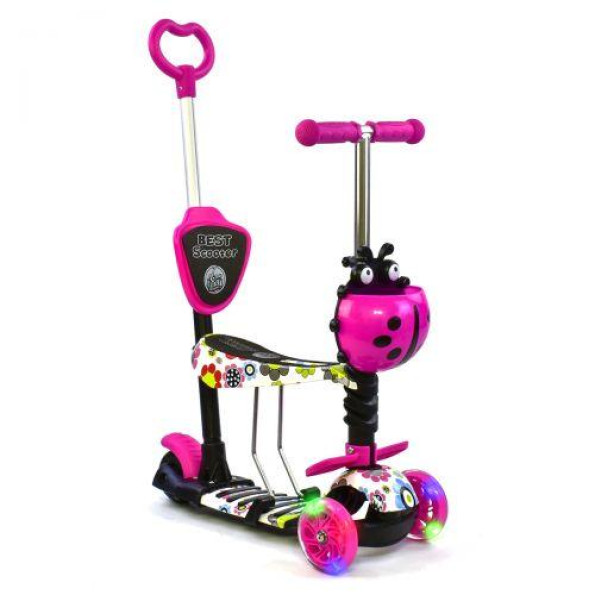 Самокат детский 3-х колесный Best Scooter Разноцветный