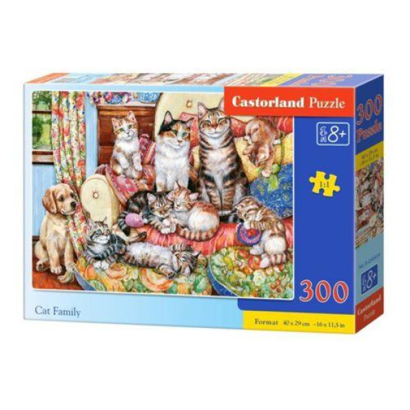 Пазли Кошачья семья, 300 елементів