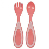 Набор столовых приборов, розовый