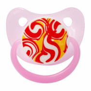 Пустышка силиконовая, от 1 года, розовый