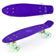 Скейт Пенні борд 0660 (8) Best Board, ФІОЛЕТОВИЙ, дошка = 55см, колеса PU зі світлом, діаметр 6 см