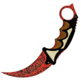 Нож Керамбит из CS GO Crimson web
