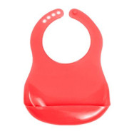 Фартук нагрудный з кишенею на застежке червоний