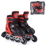 Роликовые коньки Best Roller 35-38 Оранжевые с подсветкой