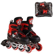 Роликовые коньки Best Roller 35-39 Красные с подсветкой