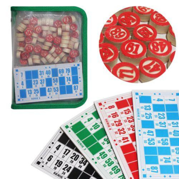 Настольная игра Лото, 48 карточек зеленая