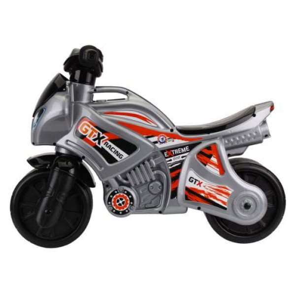 Мотоцикл - толокар ТЕХНОК серебристо-черный -
                                                        Фото 2