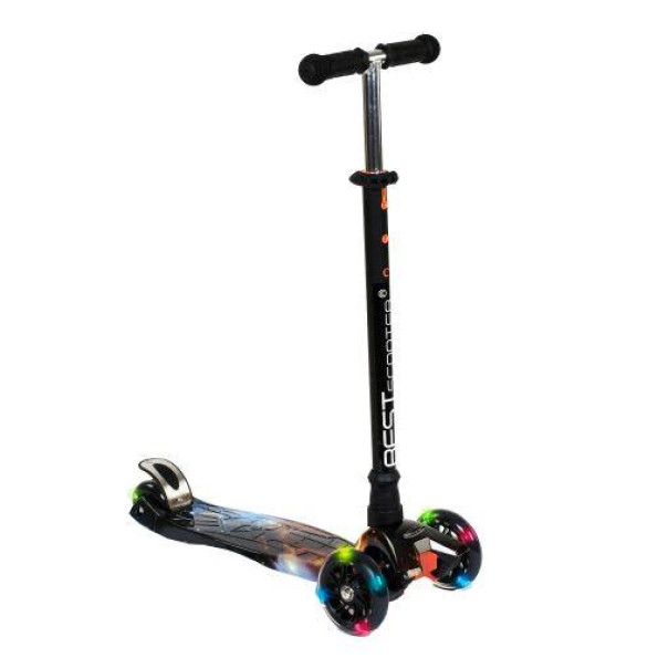 Самокат детский трехколесный Best Scooter светится