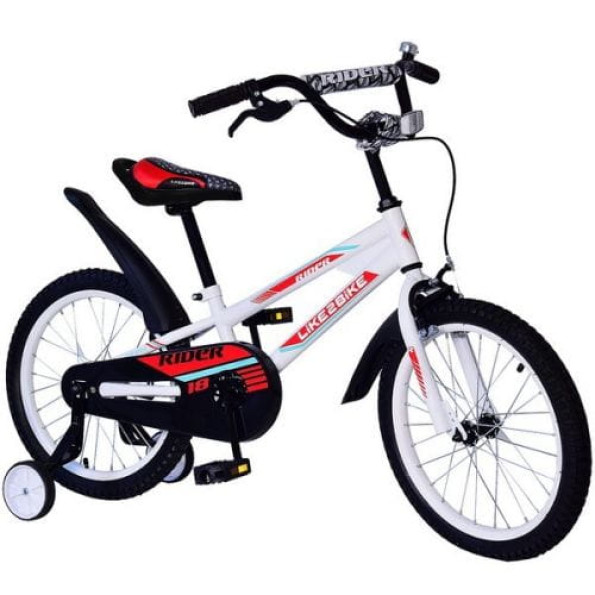 Велосипед детский двухколесный Best trike белый со звонком, ручной тормоз Велосипед детский двухколесный Best trike белый со звонком, ручной тормоз