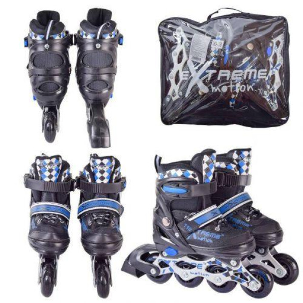 Ролики Extreme Motion 34-37 Черные