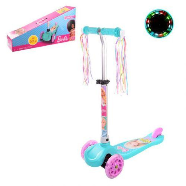 Самокат детский трехколесный Barbie MIC Разноцветный