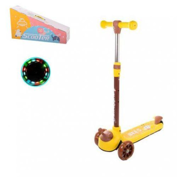 Самокат дитячий триколісний Scooter Жовтий