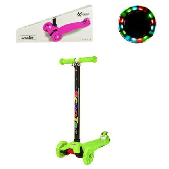 Самокат триколісний "Scooter", зелений Самокат триколісний "Scooter", зелений