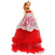 Кукла в длинном платье с вышивкой, красный -
                                                        Фото 1