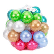 Набір кульок 70 мм 60шт перламутрових в сітці ТЕХНОК