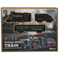 Железная дорога "Vintage Model Train" на батарейках, музыка, свет, дым