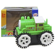 Поезд-перевертиш на батарейках зелений