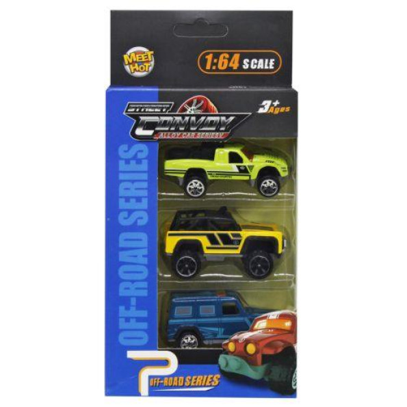 Набір металевих машинок «Off Road» вид 2 Набір металевих машинок «Off Road» вид 2