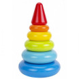 Пірамідка пластиковая, 20 см 5 колечек