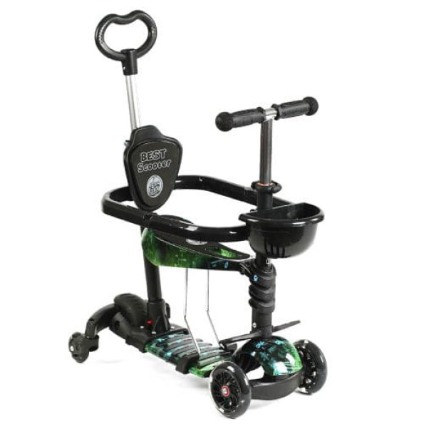 Самокат 5 в 1 Best Scooter , с доп. колесами Самокат 5 в 1 Best Scooter , с доп. колесами