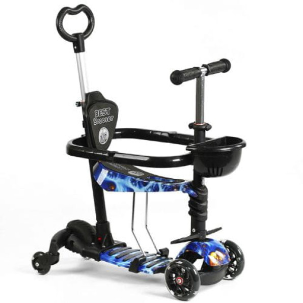 Самокат 5 в 1 Best Scooter , с доп. колесами Самокат 5 в 1 Best Scooter , с доп. колесами