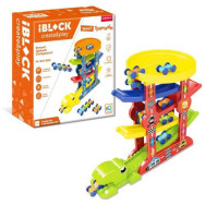 Трек IBLOCK арт. трек пятиуровневый 5 тройных машинок+ 5 одинаных машинок+наклейки в компл.,