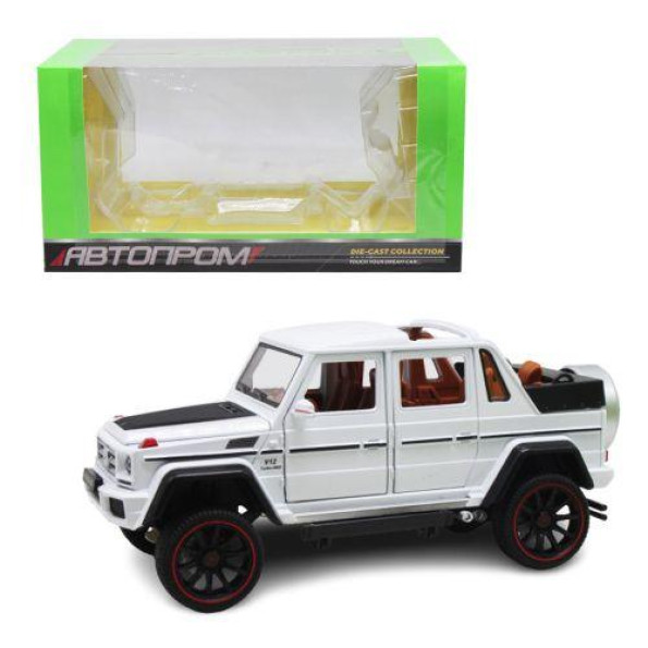 Машинка металлическая «Mercedes-Benz G-Class» из серии «Автопром» белая