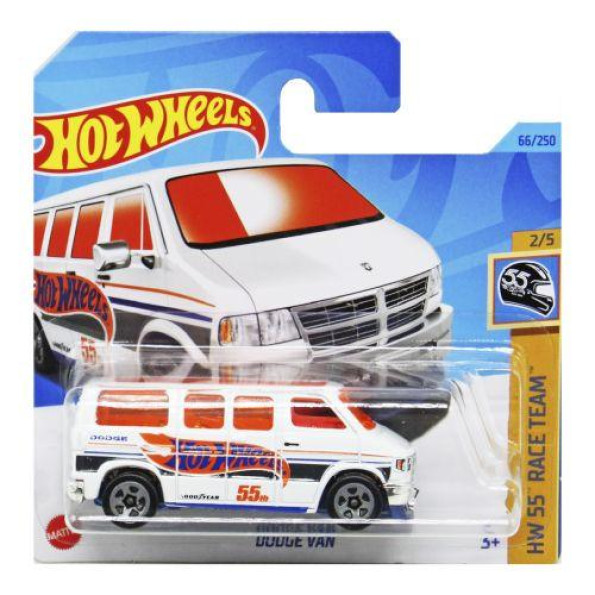 Базова машинка Hot Wheels DODGE VAN WHITE Базова машинка Hot Wheels DODGE VAN WHITE