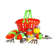 Набор посуды в корзинке «Галинка 10 ТехноК» (28 шт) 