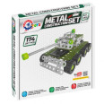 Конструктор металлический "Танк", 174 дет	