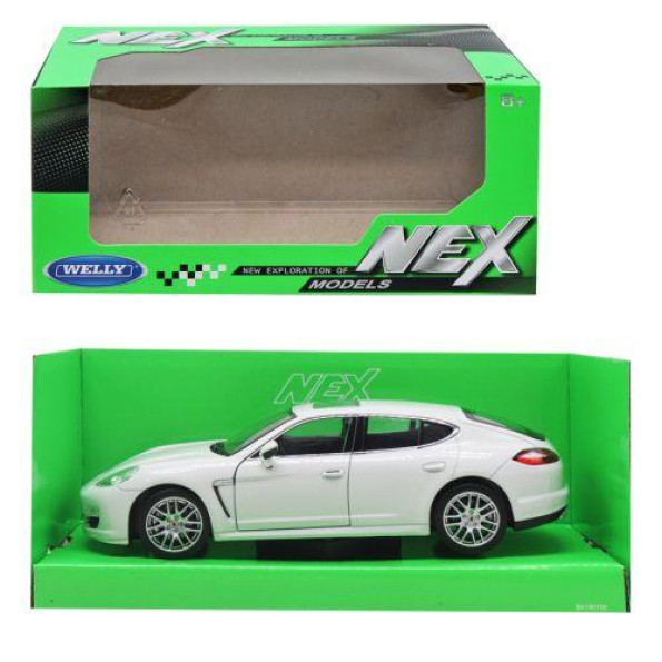 Машина металл Porsche Panamera S 1:24 біла Машина металл Porsche Panamera S 1:24 біла