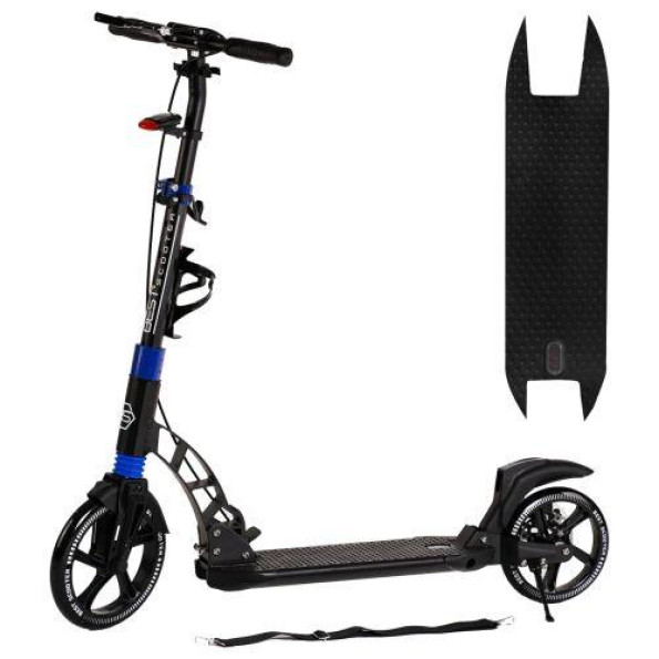 Самокат дитячий двоколісний Best Scooter Чорний з фарой Самокат дитячий двоколісний Best Scooter Чорний з фарой