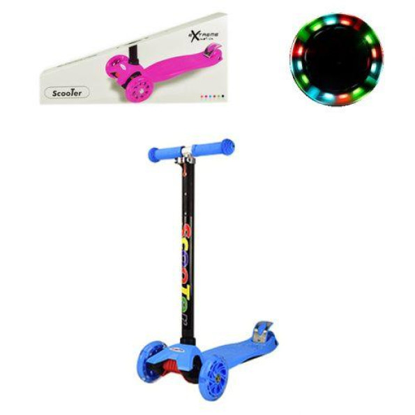 Самокат дитячий триколісний Scooter синій