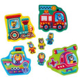 Пазлы макси Vladi Toys картонни з грою Малюк Зможе Транспорт. Тварини
