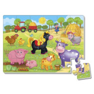 Игра развивающая Vladi Toys мʼяки Пазлы А4 Малюк зможе 